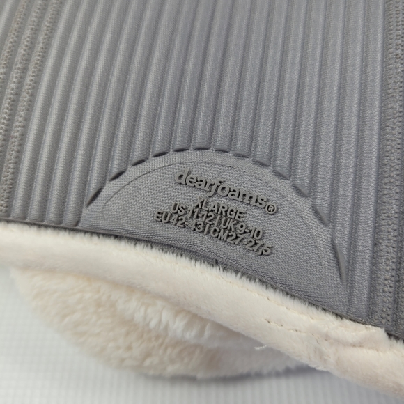 Dearfoams Women's Quilted Vamp Cream Terry Lining Slippers Size XL (11-12) - Picture 9 of 9